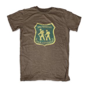 Tristar Adventures hike tennessee badge brown shirt instagram