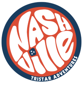 Red white and blue Retro Nashville Decal-11