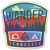 Wander Tennessee Holographic Decal