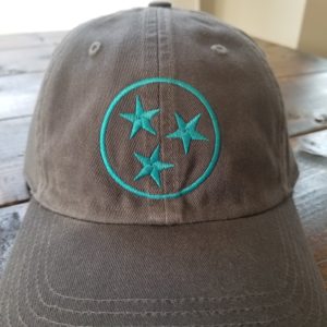 Dad Cap Tristar Adventures Grey Teal Tennessee