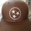 Brown and Khaki Tristar Hat 2