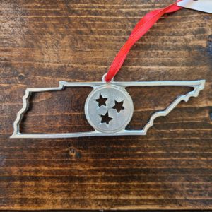 Tennessee Tristar Pewter Christmas Ornament