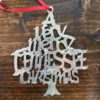 Very Merry Christmas Tennessee Pewter Christmas Ornament Gatlinburg