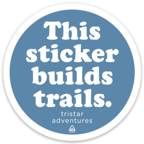 This Trail – Blue and White Decal Tristar Adventures